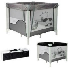BAMBISOL - Parc/Berceau Bébé Pliant 90x90cm avec 2 Niveaux de Couchage - Sac de Trans BAMBISOL - Parc/Berceau Bébé Pliant 90x90cm avec 2 Niveaux de Couchage - Sac de Trans