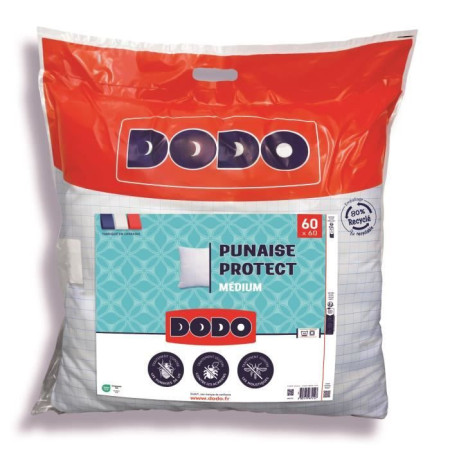 Oreiller médium DODO 60x60 cm - Protection anti punaise