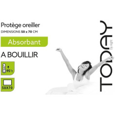 Protege oreiller absorbant TODAY - 50x70 cm - A bouillir Protege oreiller absorbant TODAY - 50x70 cm - A bouillir