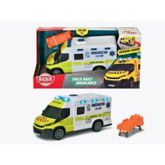 Ambulance Samu - Dickie - IVECO Daily - Roue libre - Effets sonores et lumineux Ambulance Samu - Dickie - IVECO Daily - Roue libre - Effets sonores et lumineux