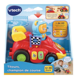  Champion de Course - Véhicule Interactif pour Bébé de 12 mois et plus - Rouge