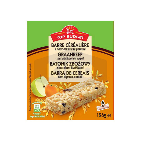 TOP BUDGET Barre de céréales à l'abricot et pomme 125g Antananarivo Madagascar