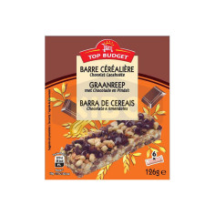 TOP BUDGET Barre de céréales chocolat et cacahuètes 125g Antananarivo Madagascar