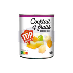 TOP BUDGET Cocktail 4 fruits au sirop léger 500g Antananarivo Madagascar