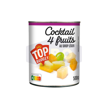 TOP BUDGET Cocktail 4 fruits au sirop léger 500g Antananarivo Madagascar