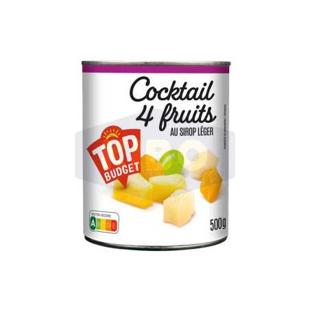 Cocktail 4 fruits au sirop léger 500g