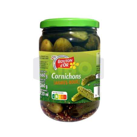 Cornichons aigre doux 360g