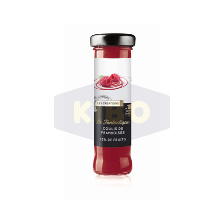 LES CREATIONS Coulis de framboises le fantastique 75% de fruit 165g Antananarivo Madagascar