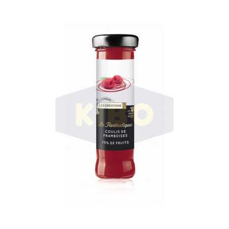 Coulis de framboises le fantastique 75% de fruit 165g