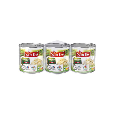 SAINT ELOI Champignons de paris entier 1 er choix 3x115g Antananarivo Madagascar