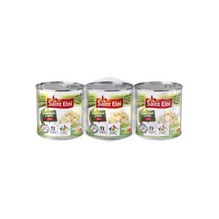 Champignons de paris entier 1 er choix 3x115g