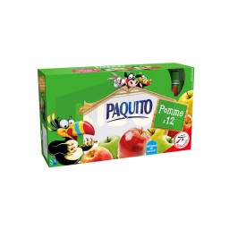 PAQUITO Gourdes compote de pommes allégée en sucres 12x90g Antananarivo Madagascar