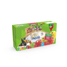 PAQUITO Compote pomme et pomme fraise allégée en sucres 12x90g Antananarivo Madagascar