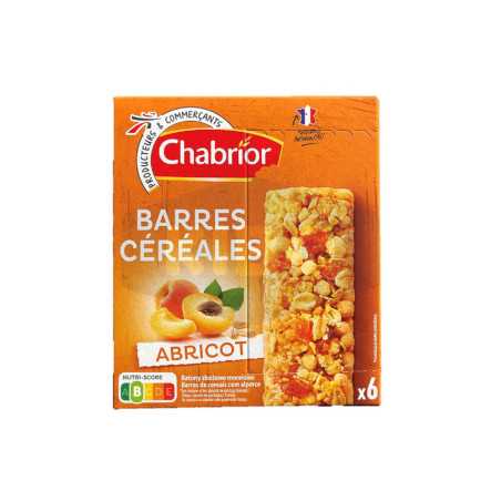 6 Barres de céréales abricot 125g