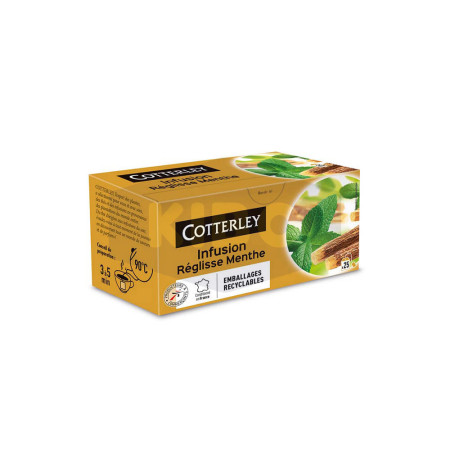 COTTERLEY Infusion réglisse menthe 25 sachets 40g Antananarivo Madagascar