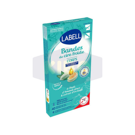 LABELL Bande de cire froide pour le corps peaux sensibles x40 pièces Antananarivo Madagascar