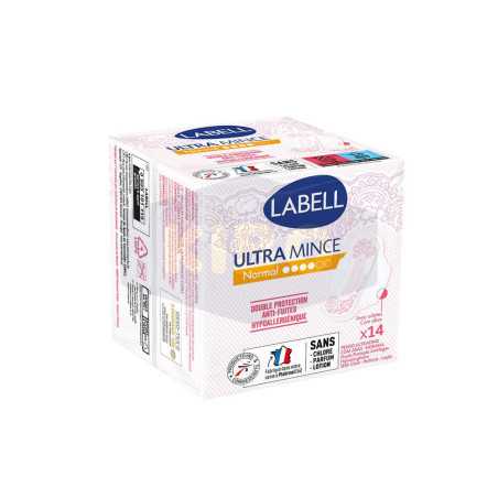 Serviettes hygiéniques ultra mince normal avec ailette 14 pièces