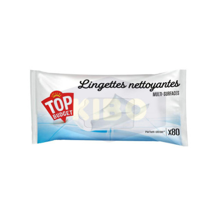 TOP BUDGET Lingettes nettoyantes multi-surfaces parfum citron x80 Antananarivo Madagascar
