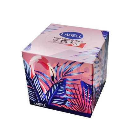 Mouchoirs en boite cube jungle 3plis x60 feuilles