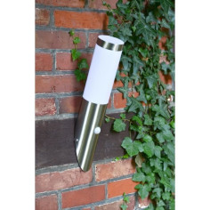 Applique d'extérieure avec Détecteur Inox H40cm inox satiné - BRILLIANT - Chorus - Mé Applique d'extérieure avec Détecteur Inox H40cm inox satiné - BRILLIANT - Chorus - Mé