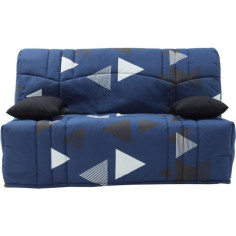 Banquette BZ DREAM - Tissu 100% Coton bikini bleu - Couchage 140x190 cm - L145 x P100 x H90 cm Banquette BZ DREAM - Tissu 100% Coton bikini bleu - Couchage 140x190 cm - L145 x P100 x H90 cm