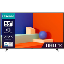 HISENSE 58A6K - TV LED 58'' (147 cm) - Ecran sans bord - 4K UHD - Dolby Vision - Smar