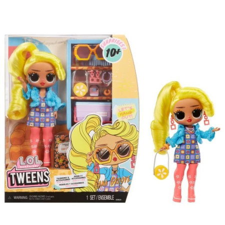 L.O.L. Surprise Tweens - Poupée mannequin articulée 24 cm - Hana Groove - 2 tenues et