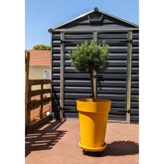 Bac a fleurs RIVIERA SOLEILLA - Plastique - Hauteur 53 cm - Jaune Bac a fleurs RIVIERA SOLEILLA - Plastique - Hauteur 53 cm - Jaune