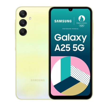 Samsung Galaxy A25 Smartphone 128 Go 5G Lime