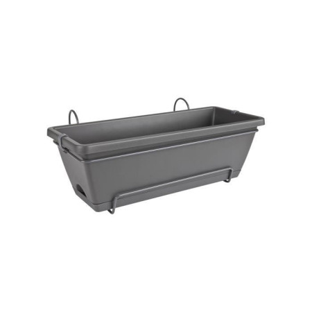 Elho Barcelona Balconniere Allin1 50 - Anthracite- L 50 x B 28 x H 19 cm - Balconexté