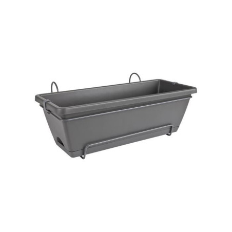 ELHO Balconniere Barcelona Allin1 - L 50 x B 28 x H 19 cm - Balcon, extérieur - 100% recyclé - Anthracite