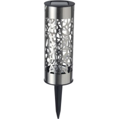 Borne solaire inox GALIX G4445 - A poser ou a planter - H28cm - Blanc chaud Borne solaire inox GALIX G4445 - A poser ou a planter - H28cm - Blanc chaud