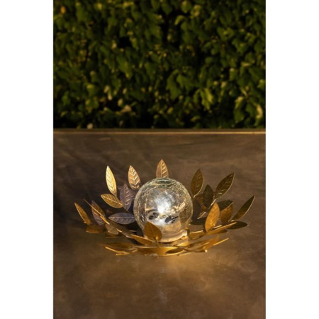  Or et Verre craquelé - 7 Lumens - 26 cm