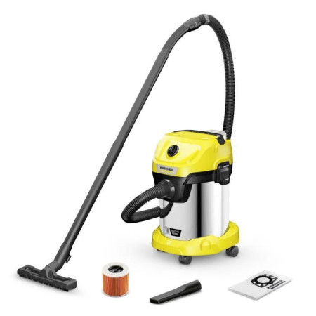 Aspirateur eau et poussieres sans fil KARCHER WD 3-18 S V-17/20 - Acier - 17 l - (san