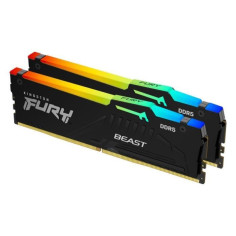 Mémoire RAM - KINGSTON - FURY Beast - RGB - 32 Go (2 x 16 Go) - DDR5 - 5600 Mhz CL40