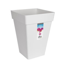 Elho Loft Urban Bac a fleurs Carré Haut 37 - Blanc - Ø 37 x H 51 cm - extérieur - 100% recyclé Elho Loft Urban Bac a fleurs Carré Haut 37 - Blanc - Ø 37 x H 51 cm - extérieur - 100% recyclé