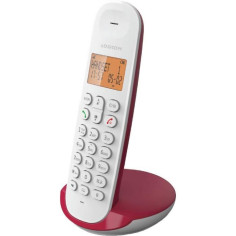 Téléphone fixe sans fil - LOGICOM - DECT ILOA 150 SOLO - Framboise - Sans répondeur Téléphone fixe sans fil - LOGICOM - DECT ILOA 150 SOLO - Framboise - Sans répondeur