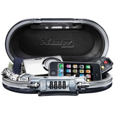 Mini Coffre-fort Portable - MASTER LOCK - 5900EURD - Avec Câble - Combinaison - Noir Mini Coffre-fort Portable - MASTER LOCK - 5900EURD - Avec Câble - Combinaison - Noir