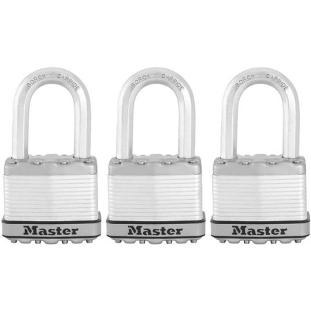 Cadenas Haute Sécurité - MASTER LOCK - M115EURTRILF - A Clé - Acier Laminé Recouvert
