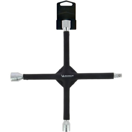 Clé en croix - MICHELIN - 8530 - Taille : 17/19/21mm et carré 1/2 - Revetement mousse antiglisse