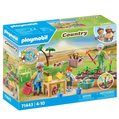 PLAYMOBIL 71443 Grands-parents et potager - Country - Des 4 ans