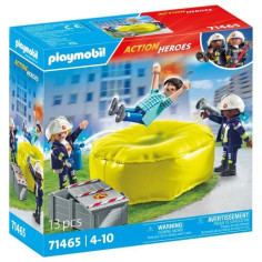 PLAYMOBIL 71465 Pompiers avec coussin de sauvetage - Action Heroes - Les pompiers - Des 4 ans PLAYMOBIL 71465 Pompiers avec coussin de sauvetage - Action Heroes - Les pompiers - Des 4 ans
