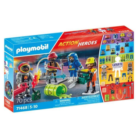 PLAYMOBIL 71468 My figures : métiers a risque - avec quatres personnages du domaine d