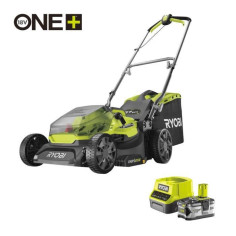 Tondeuse sur batterie - RYOBI - RY18LM37A-140 - Ø coupe 37 cm - ramassage et mulching Tondeuse sur batterie - RYOBI - RY18LM37A-140 - Ø coupe 37 cm - ramassage et mulching