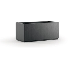 Bac a fleur Ethica rectangulaire 80 cm graphite Bac a fleur Ethica rectangulaire 80 cm graphite