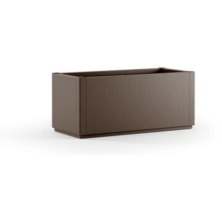 STEFANPLAST Bac a fleur/Jardiniere ETHICA rectangulaire 80 cm - 80x36x35cm - Taupe