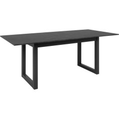 Table extensible Austin 80A - Décor ardoise foncé et anthracite - Allonge de 40 cm in