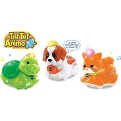 Coffret Trio Tut Tut Animo VTECH - Animaux Domestiques - 3 animaux parlants et roulan Coffret Trio Tut Tut Animo VTECH - Animaux Domestiques - 3 animaux parlants et roulan