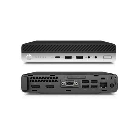 Mini UC HP 600 G3 intel G4560T 2.9 Ghz HD graphics 610 - RAM DDR4 8Go HDD 500Go - Reconditionné