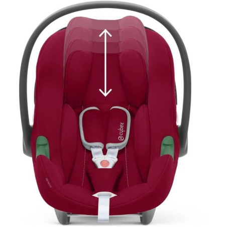 Siege auto Aton B2 i-size Cbx by Cybex - 45 a 87 cm - naissance jusqu'a 13 kg - jusqu'a 2 ans - Base one incluse - Rouge